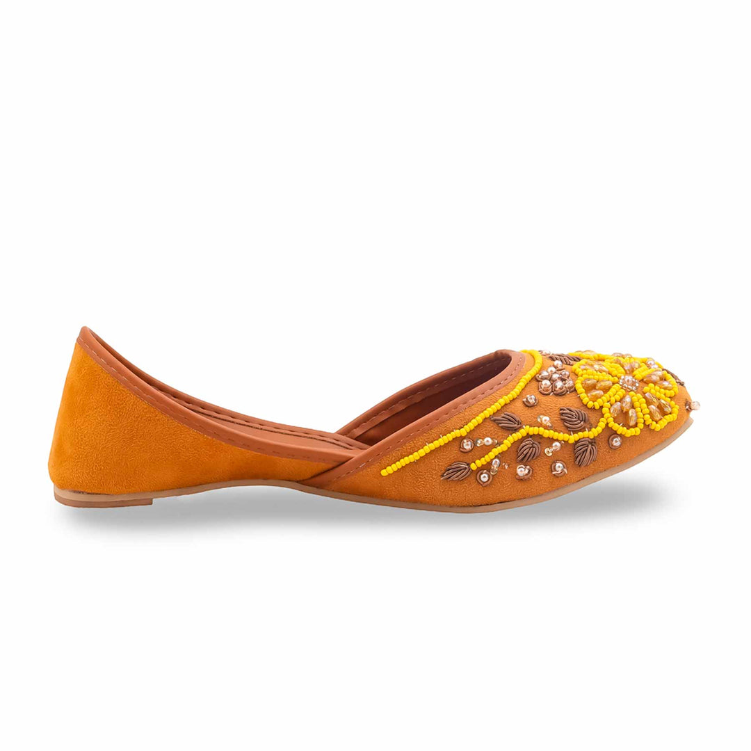 Mustard Fancy Khussa For Ladies EC8617