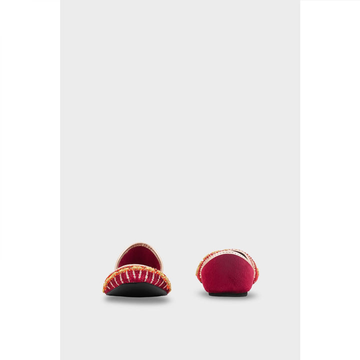 Maroon Khussa For Women EC8618