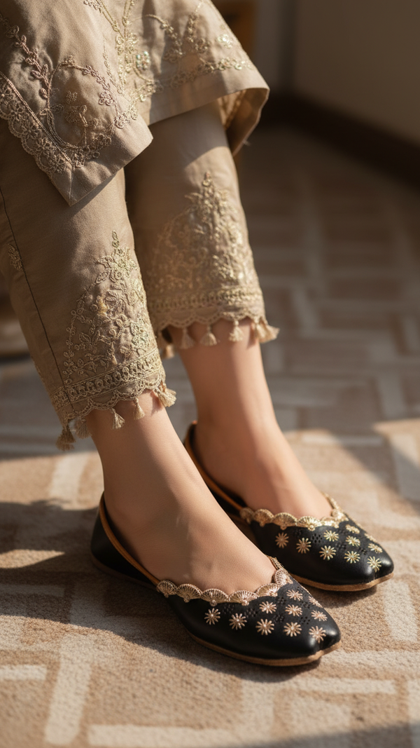 Black Ethnic Khussa EC8620