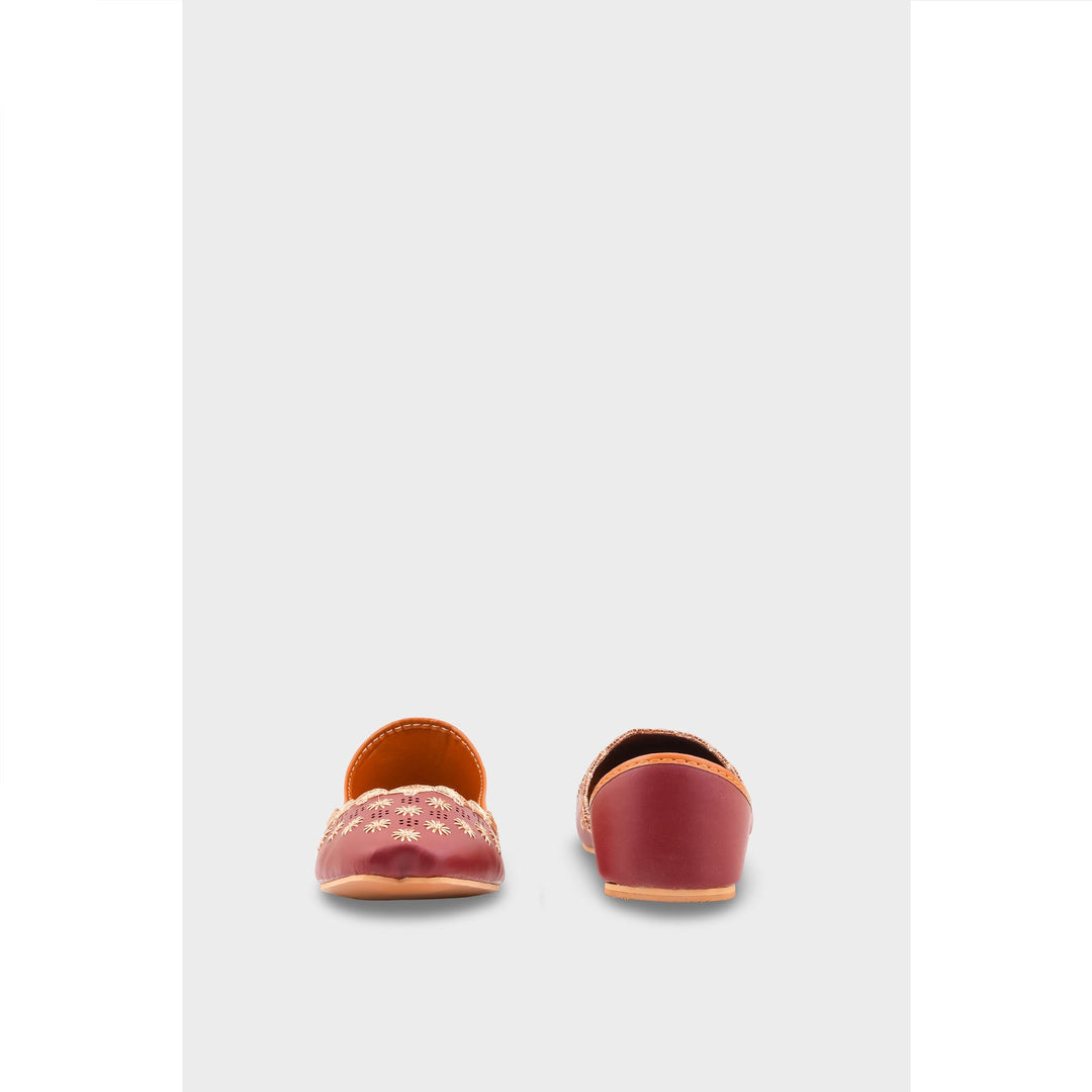 Maroon Ethnic Khussa EC8620