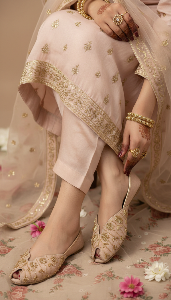 Golden Khussa For Women EC8625