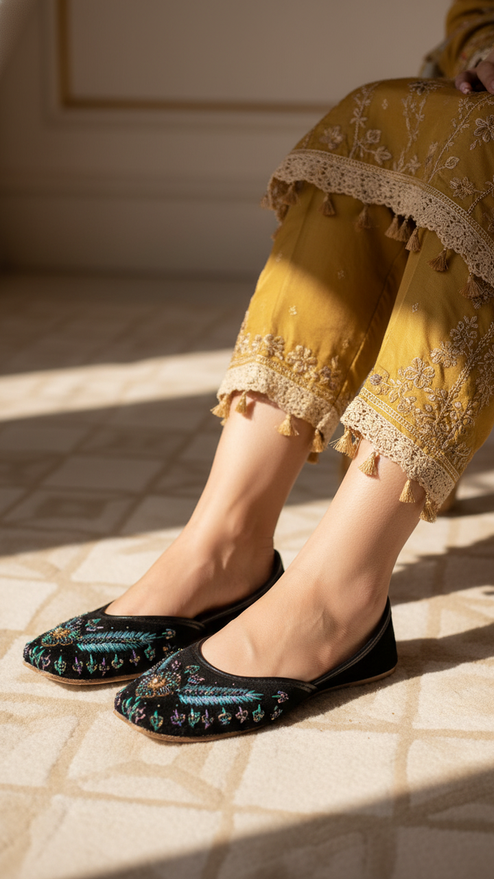 Black Ethnic Khussa EC8627