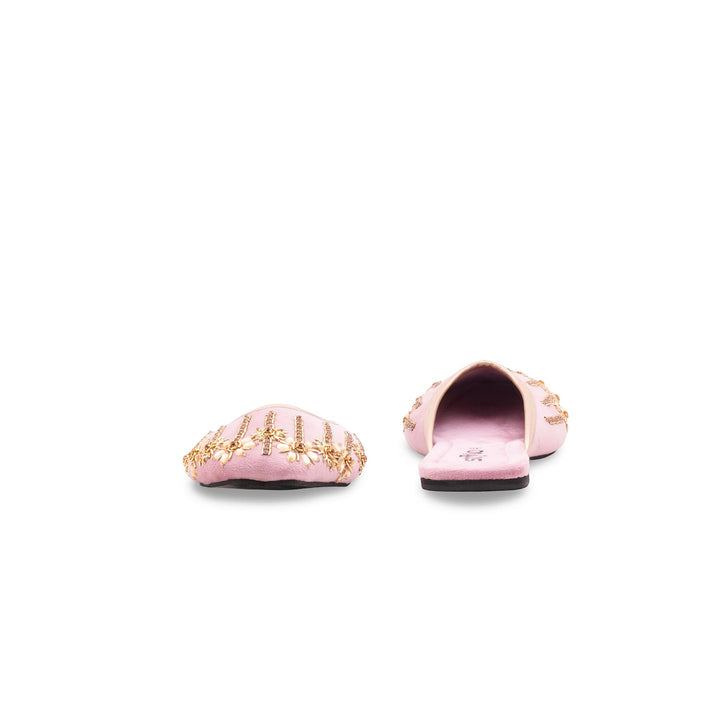 Pink Fancy Back Open Khussa EC8631