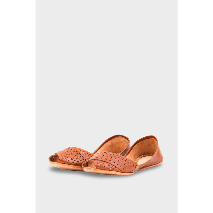 Mustard Leather Khussa EC8639
