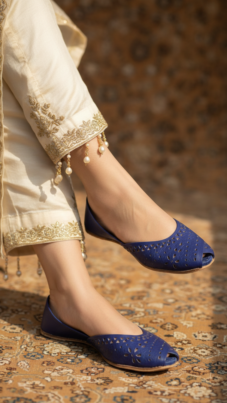 Navy Ethnic Khussa EC8639