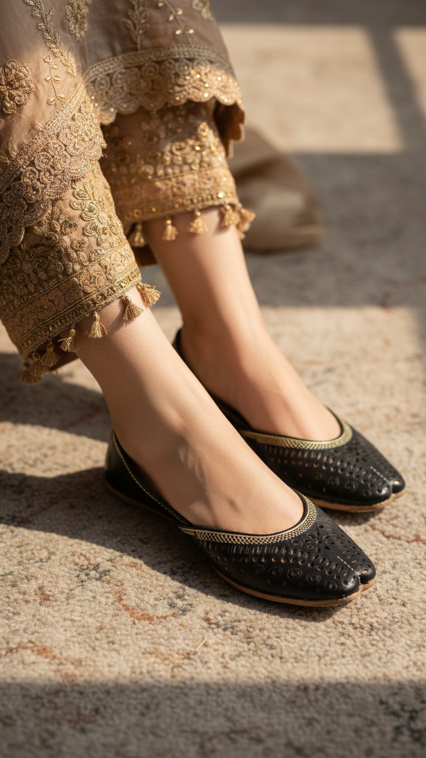 Black Ethnic Khussa EC8640