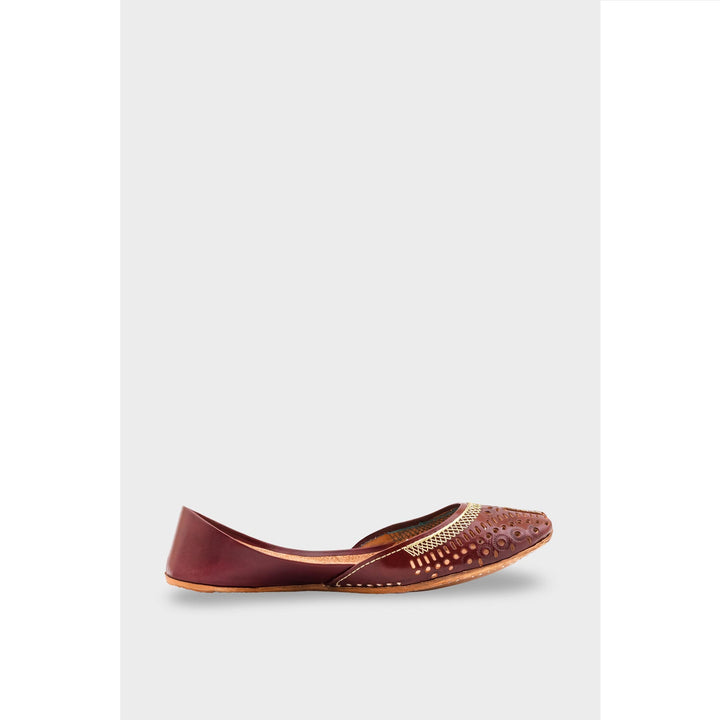 Brown Leather Khussa EC8640