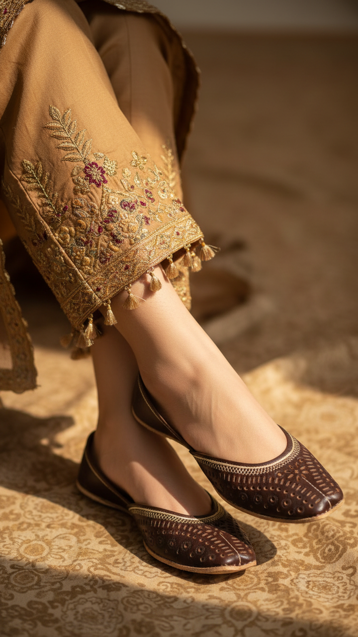 Brown Ethnic Khussa EC8640