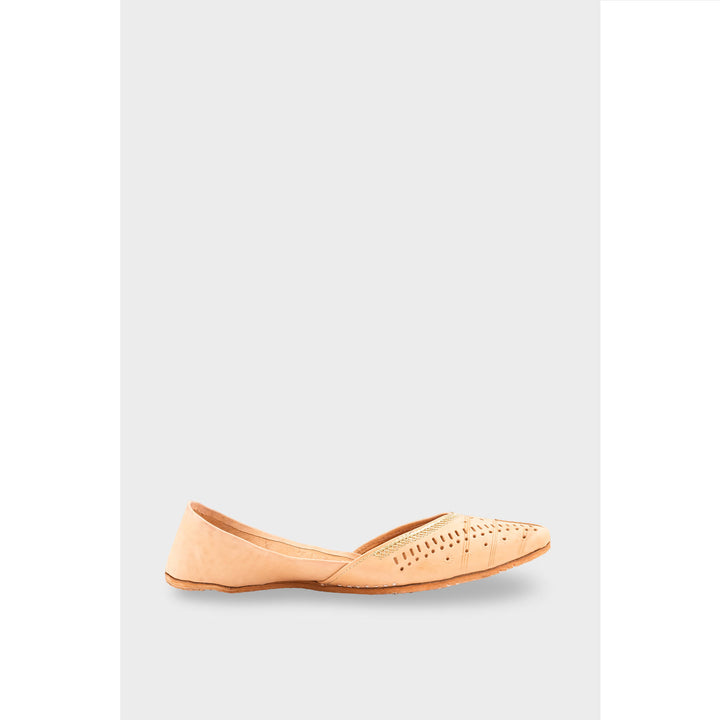 Fawn Leather Khussa EC8640