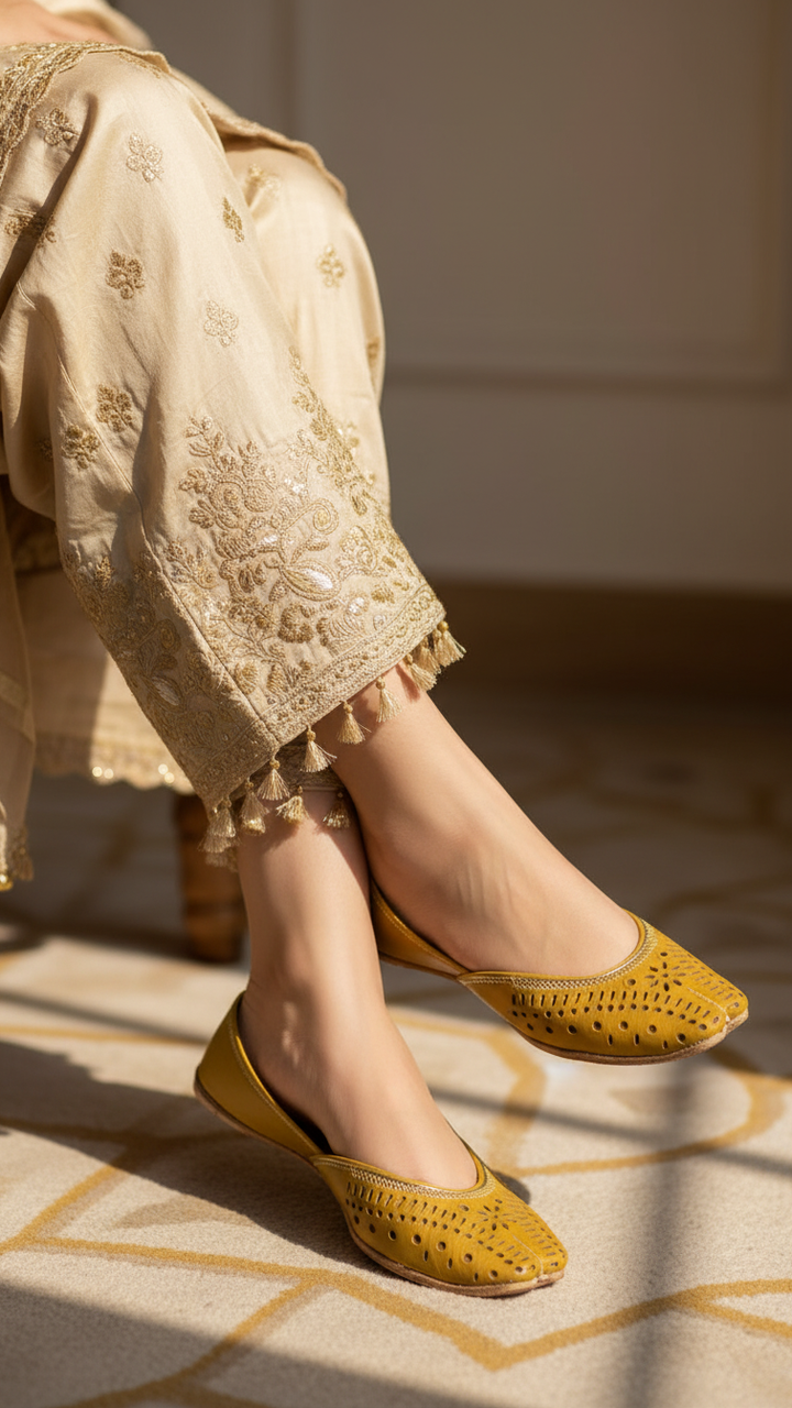 Mehndi Ethnic Khussa EC8640