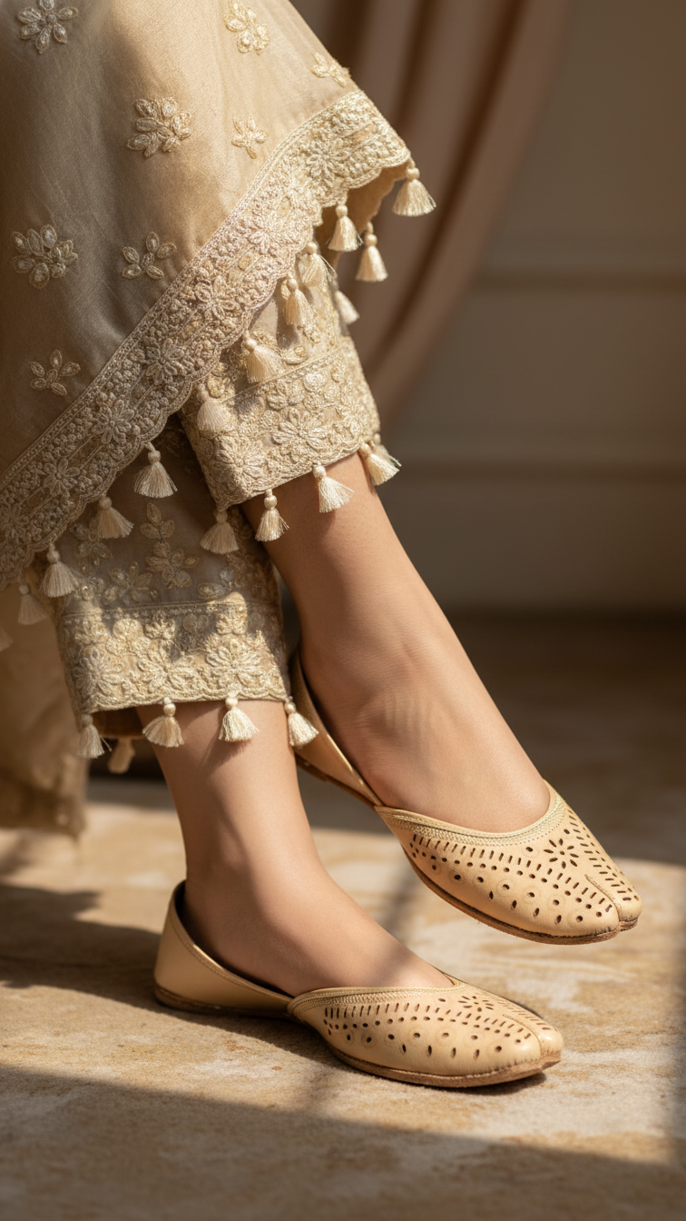 Beige Ethnic Khussa EC8640