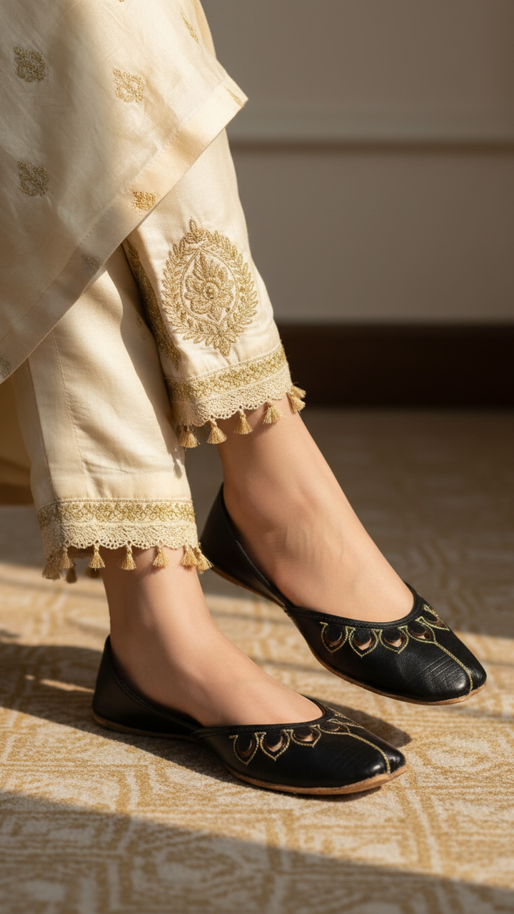 Black Ethnic Khussa EC8641