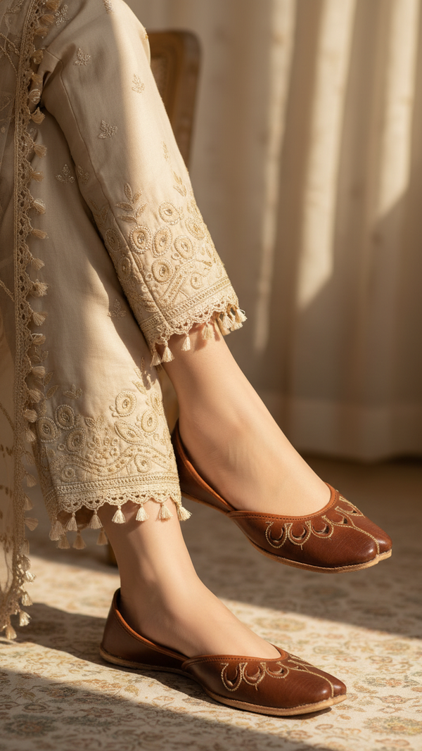 Mustard Ethnic Khussa EC8641