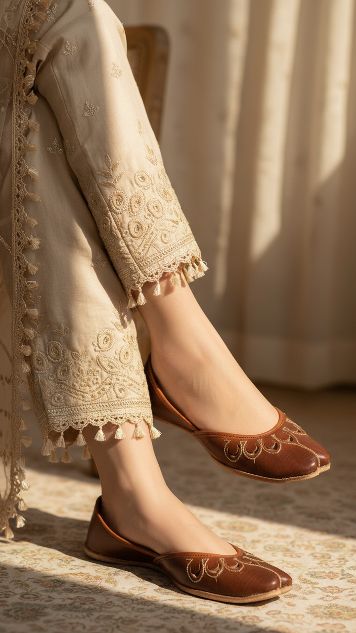 Mustard Ethnic Khussa EC8641