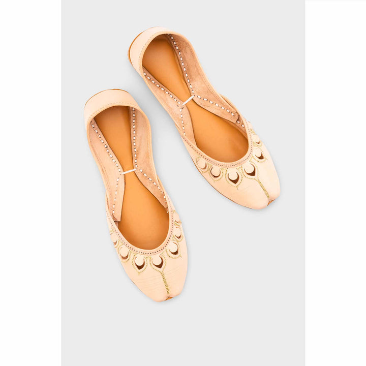 Fawn Leather Khussa EC8641