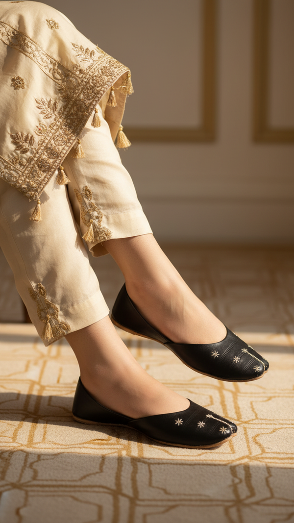 Black Ethnic Khussa EC8642