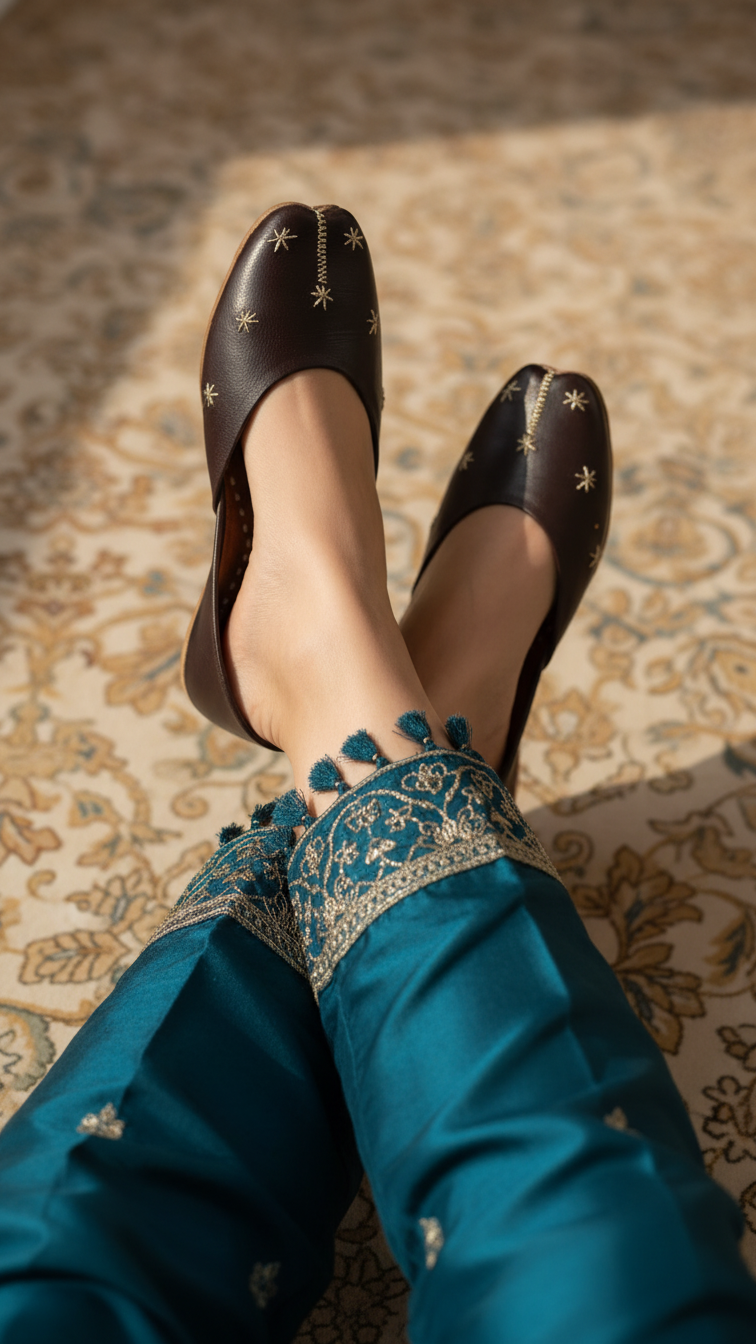 Brown Ethnic Khussa EC8642