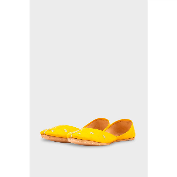 Yellow Leather Khussa EC8642