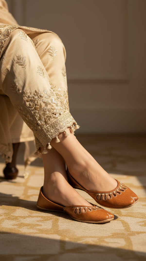 Mustard Ethnic Khussa EC8643