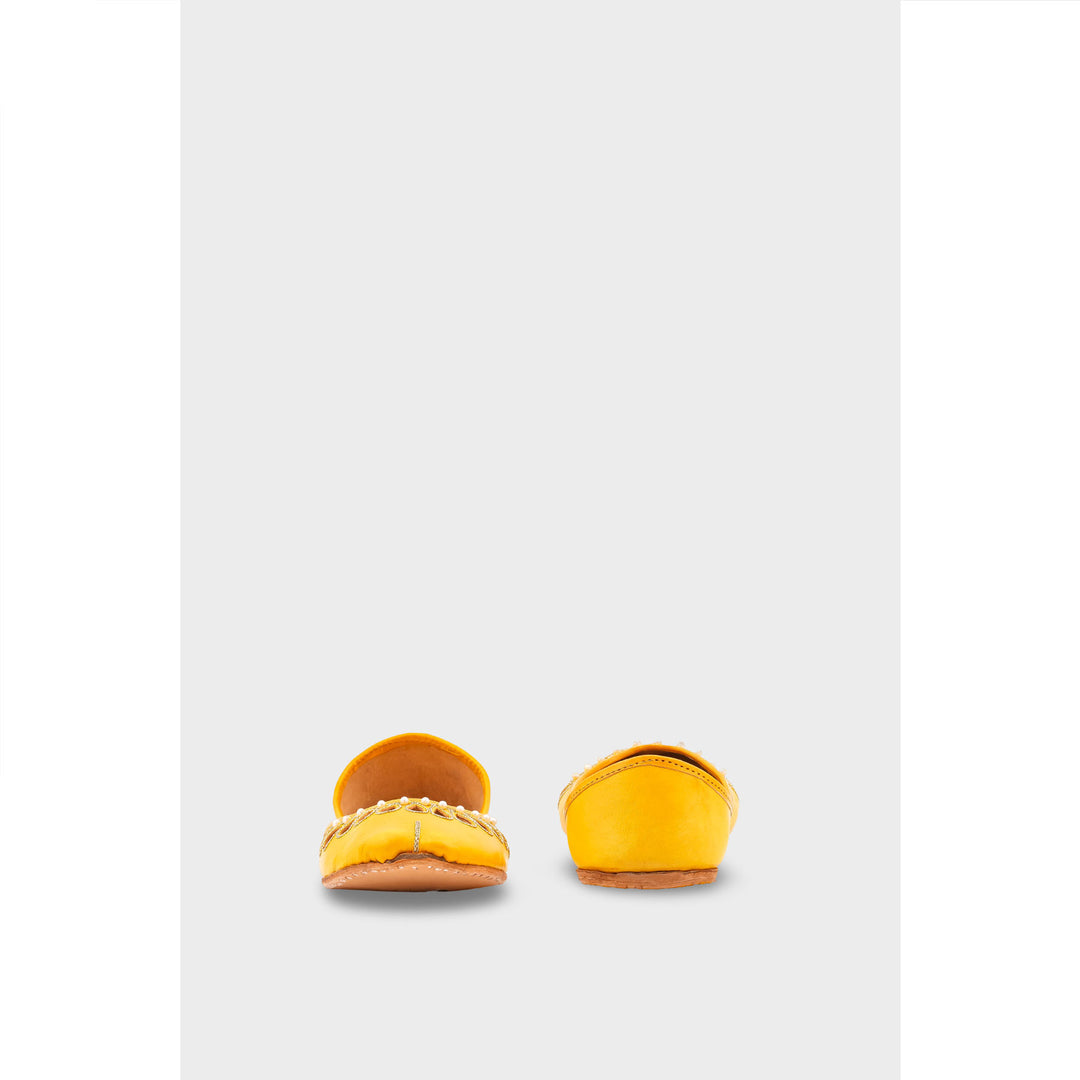Yellow Leather Khussa EC8643