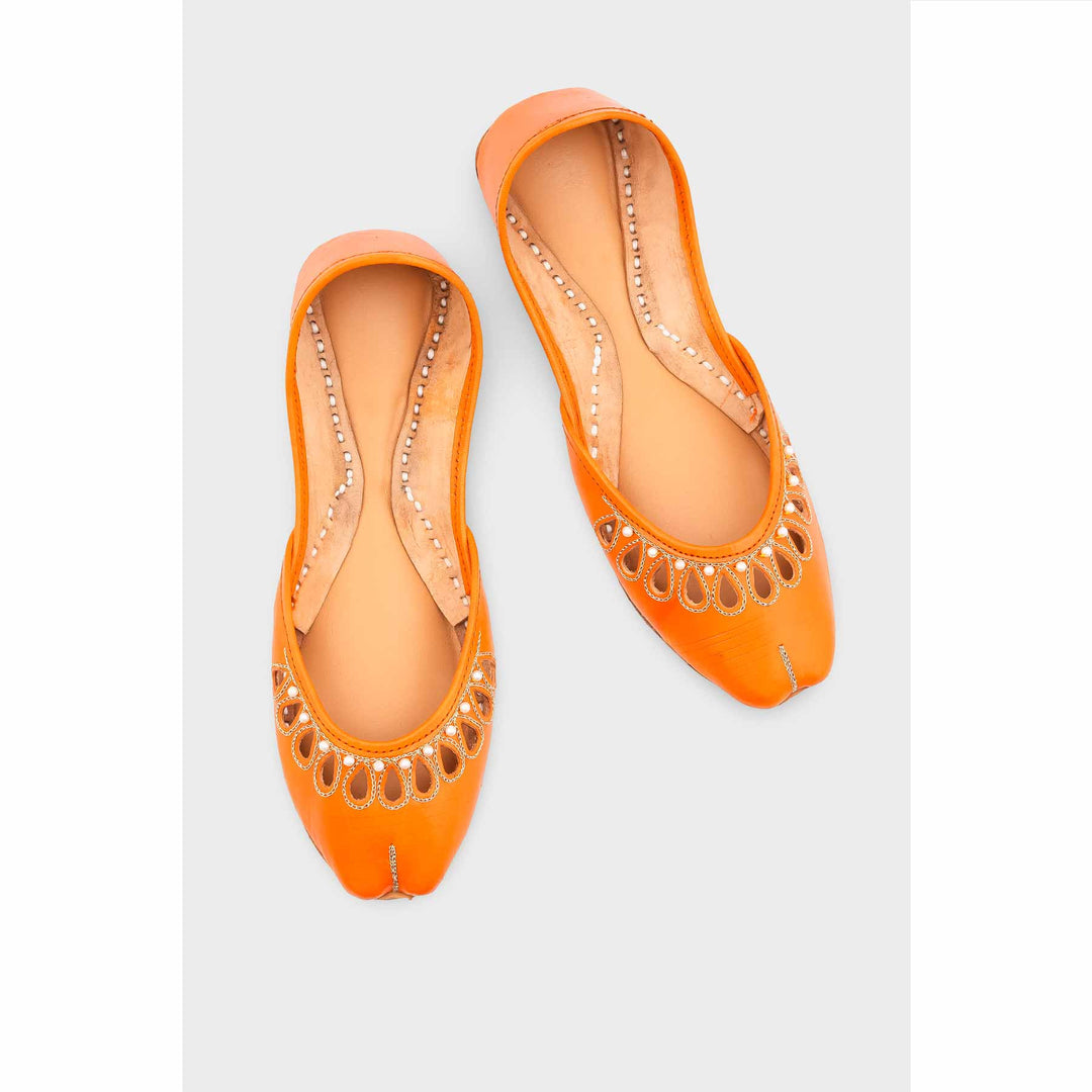 Orange Ethnic Khussa EC8643