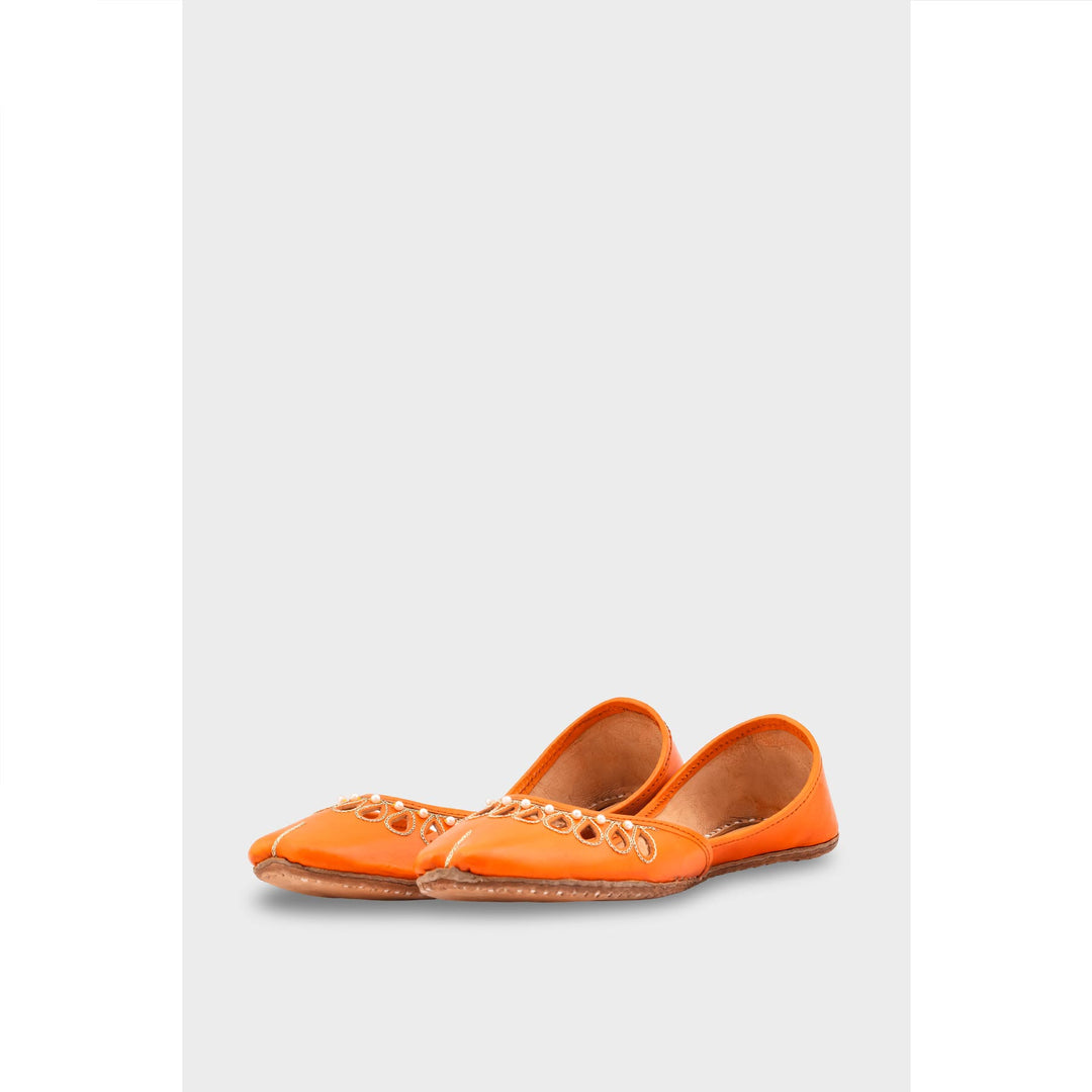 Orange Ethnic Khussa EC8643