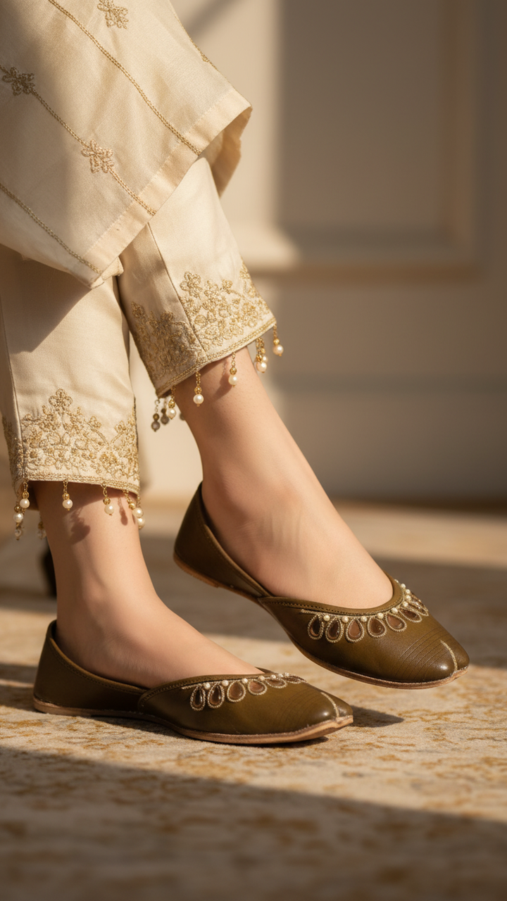 Mehndi Ethnic Khussa EC8643