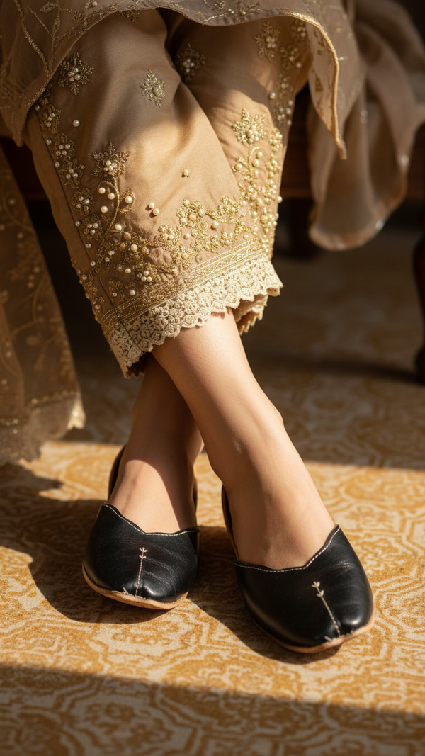 Black Ethnic Khussa EC8644