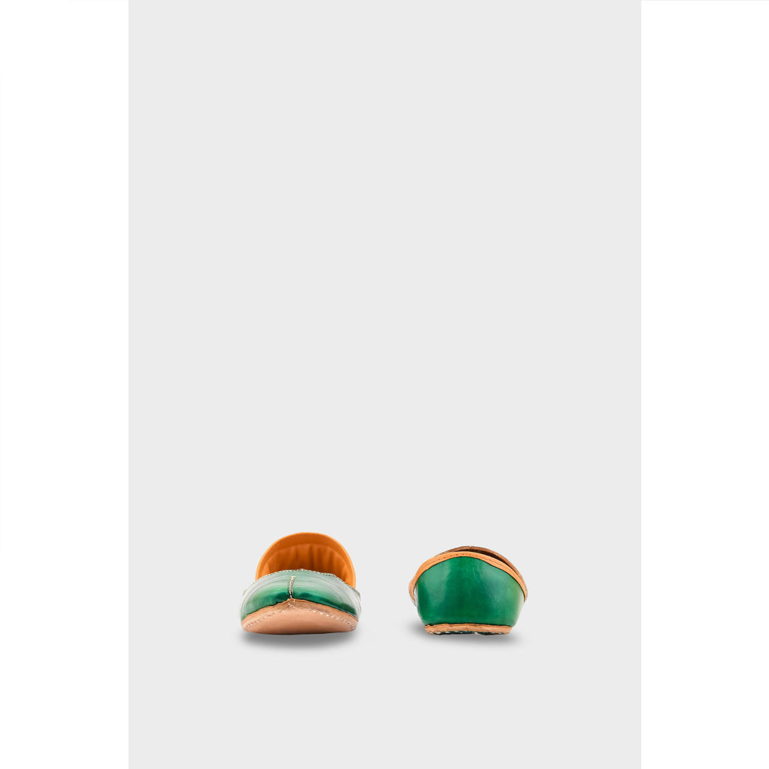 Green Leather Khussa EC8644