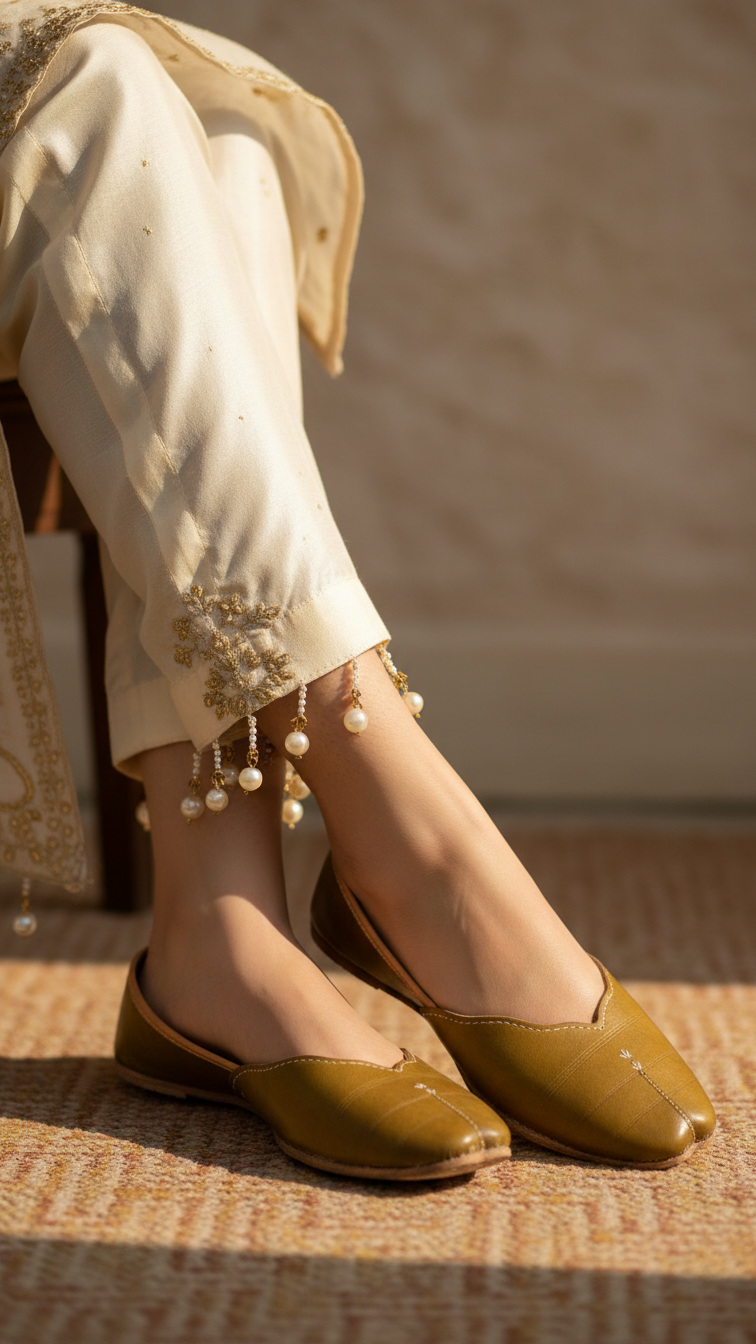 Mehndi Ethnic Khussa EC8644