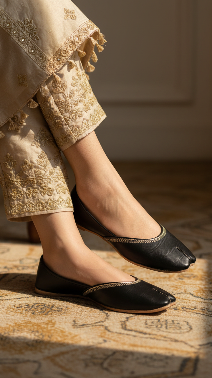 Black Ethnic Khussa EC8657
