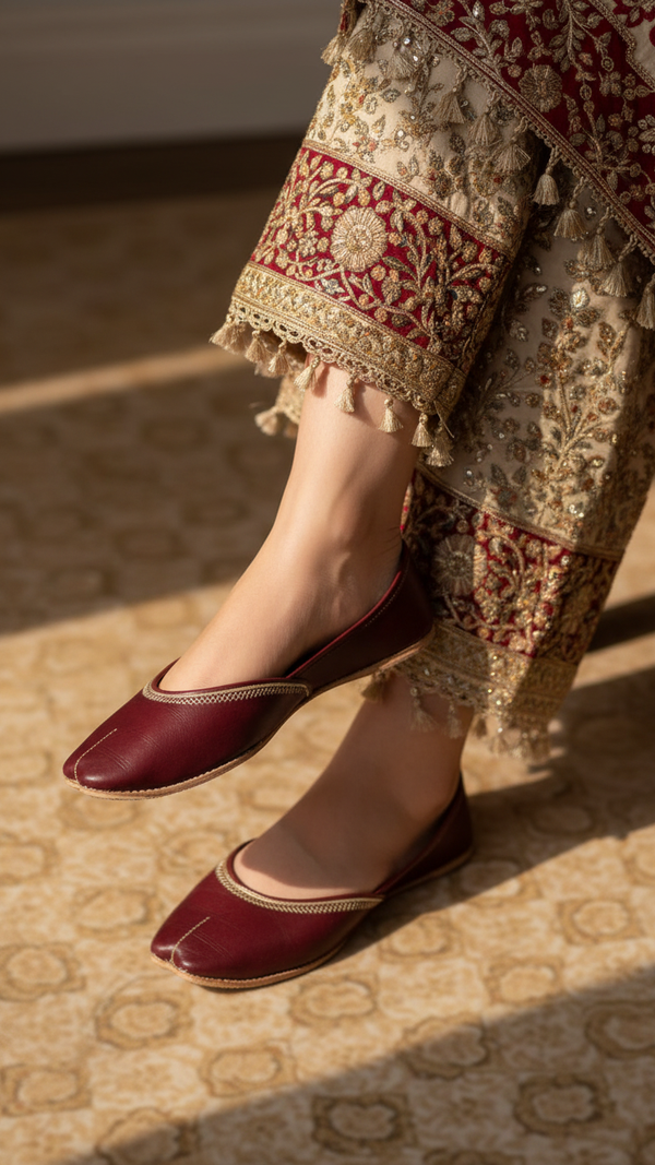 Brown Ethnic Khussa EC8657