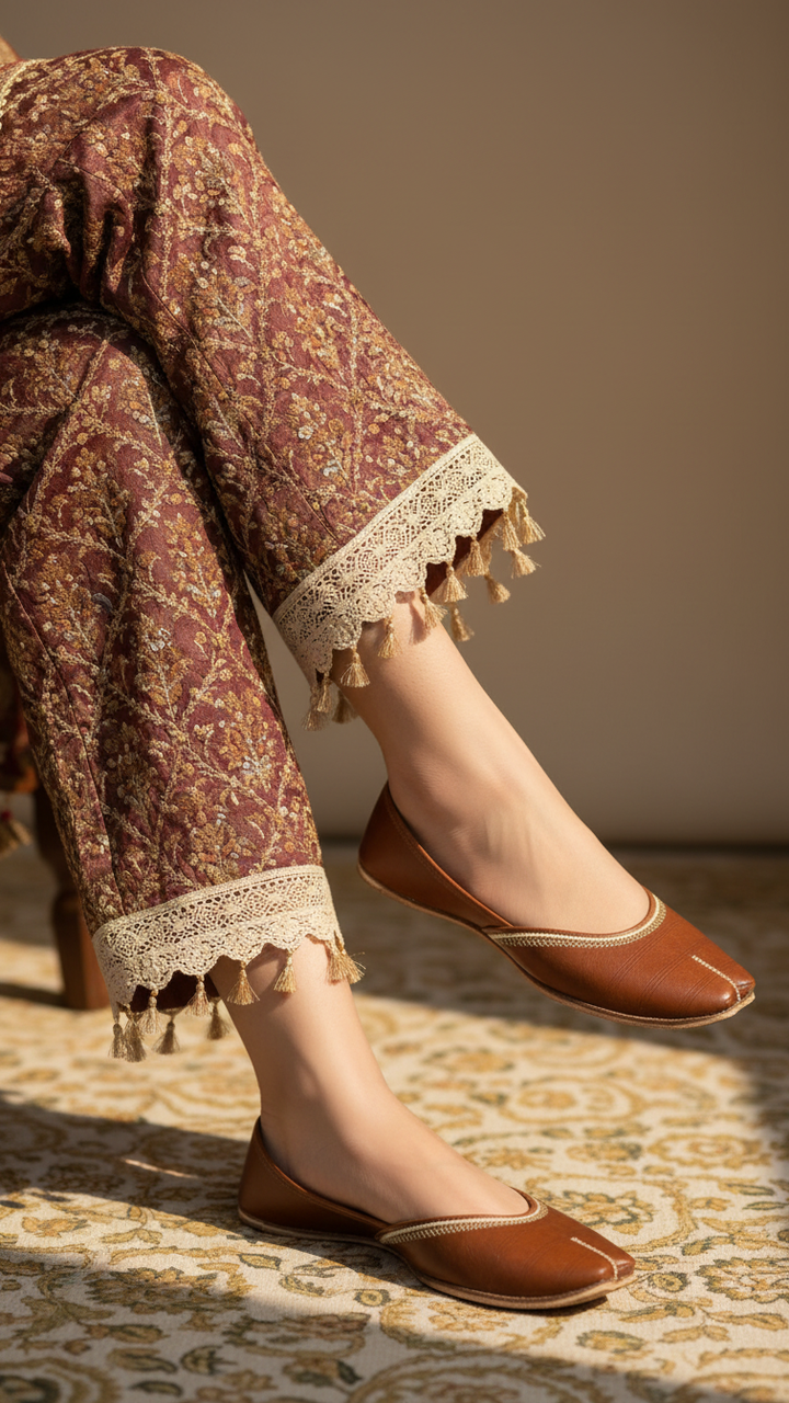 Mustard  Ethnic Khussa EC8657
