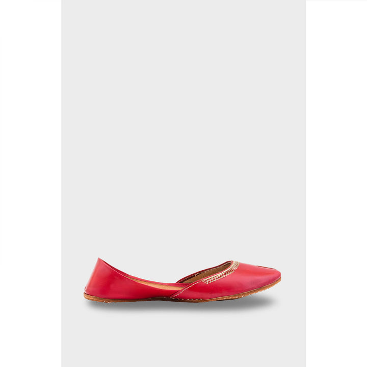 Red Leather Khussa EC8657