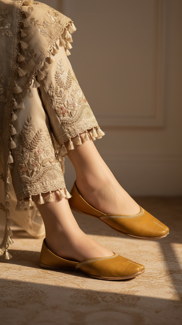 Mehndi Ethnic Khussa EC8657