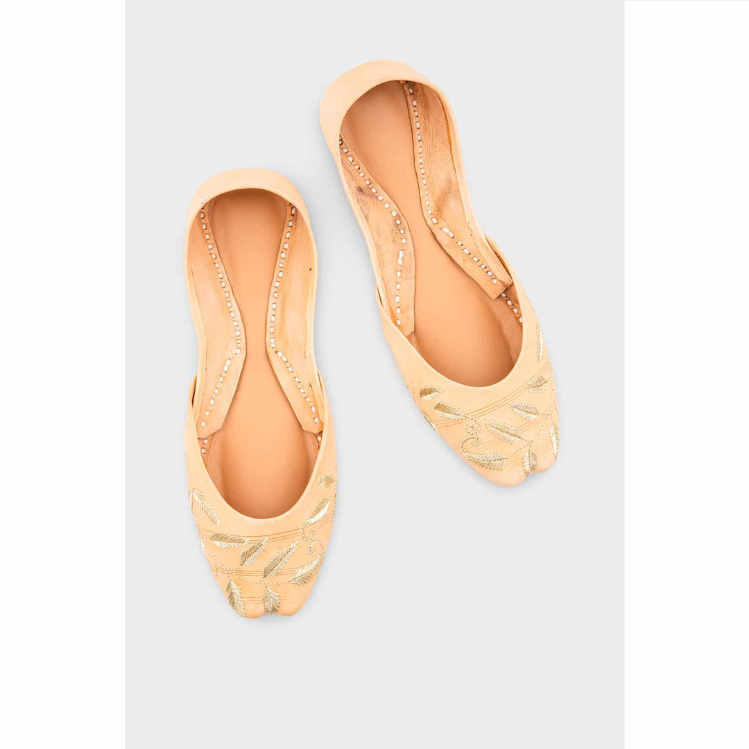 Fawn Leather Khussa EC8658