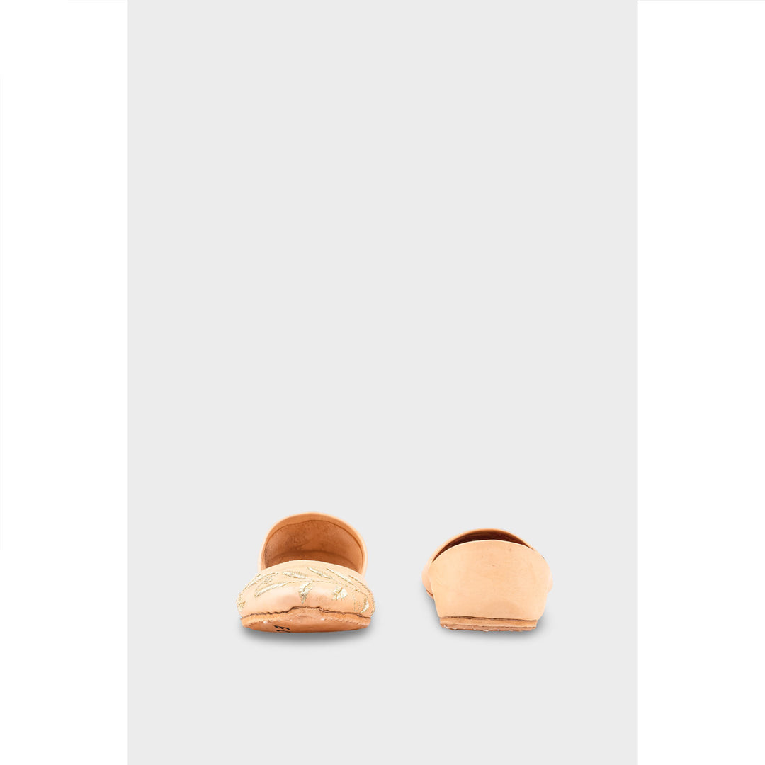 Fawn Leather Khussa EC8658