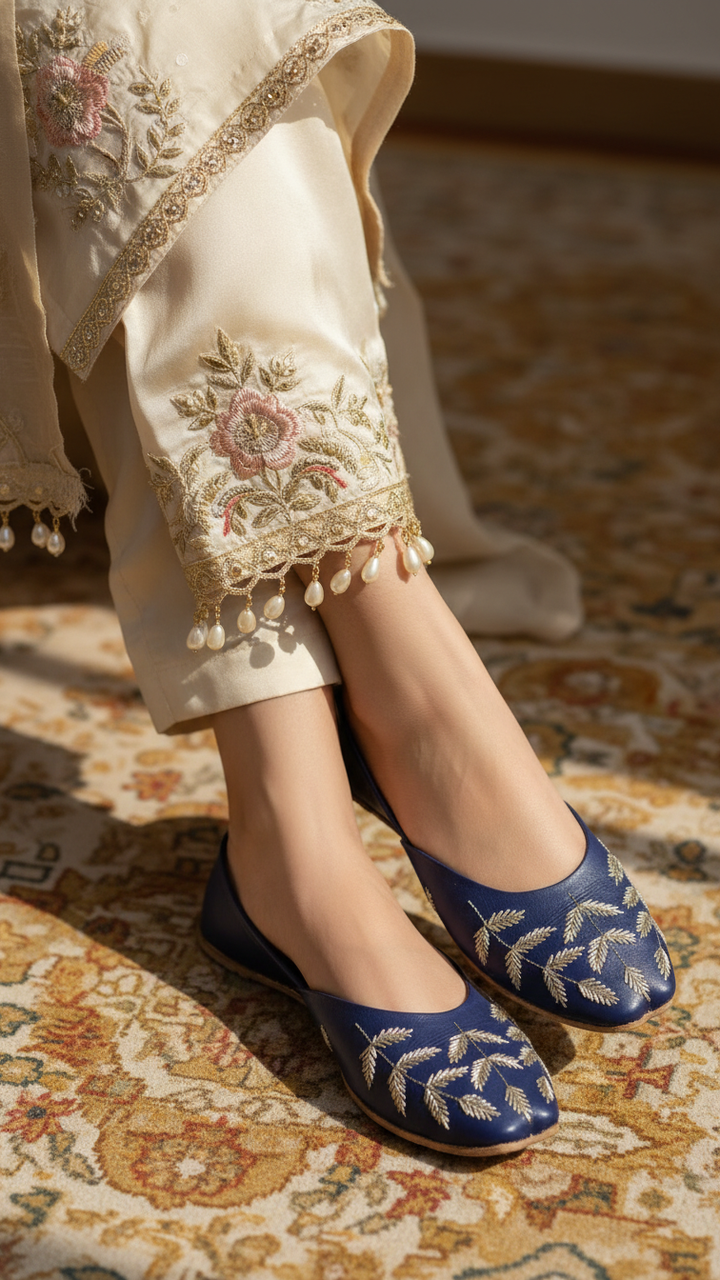 Navy Ethnic Khussa EC8659