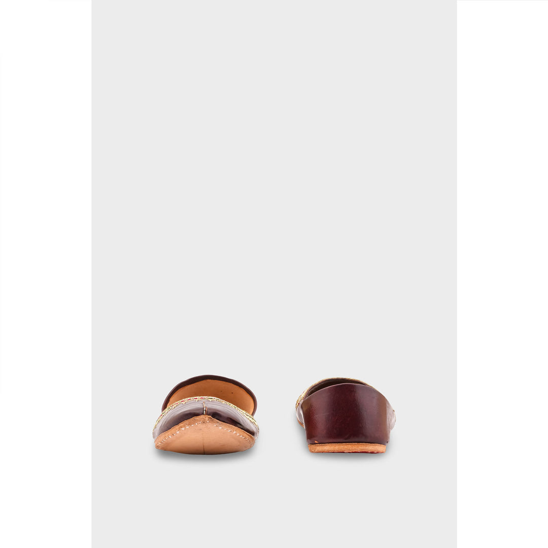 Brown Leather Khussa EC8660