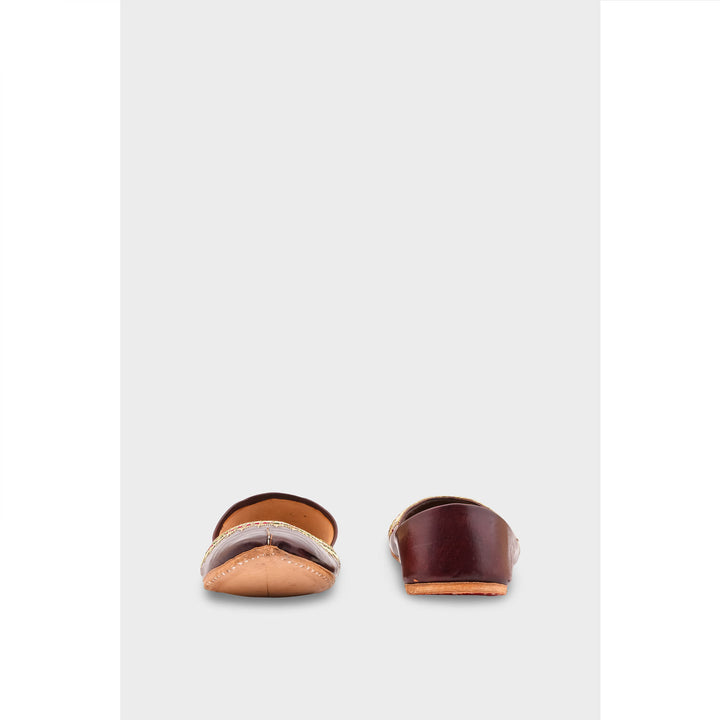 Brown Leather Khussa EC8660