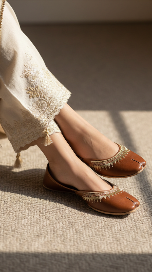 Mustard  Ethnic Khussa EC8660