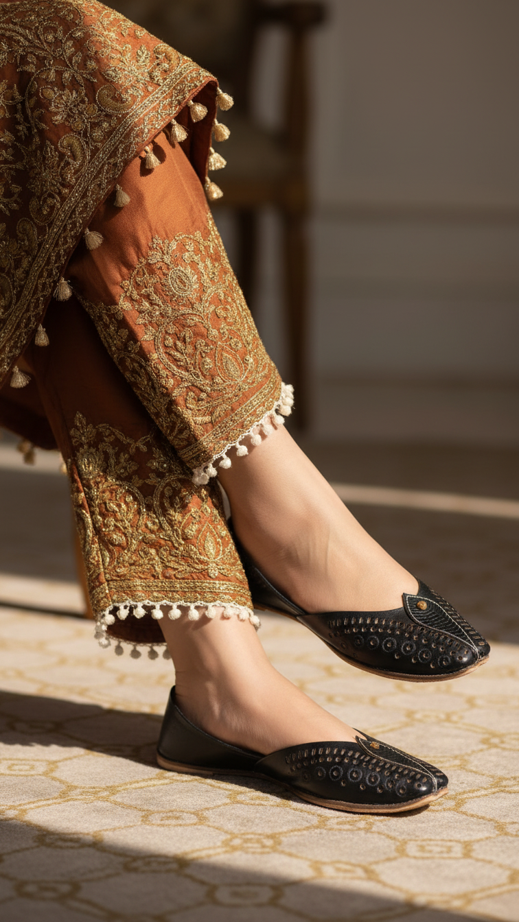 Black Ethnic Khussa EC8666