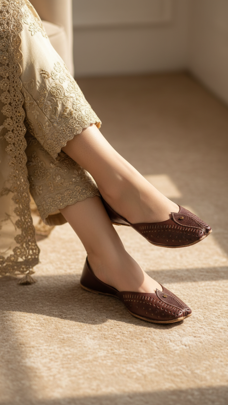 Red Ethnic Khussa EC8666