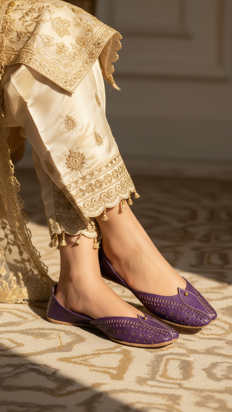 Navy Ethnic Khussa EC8666