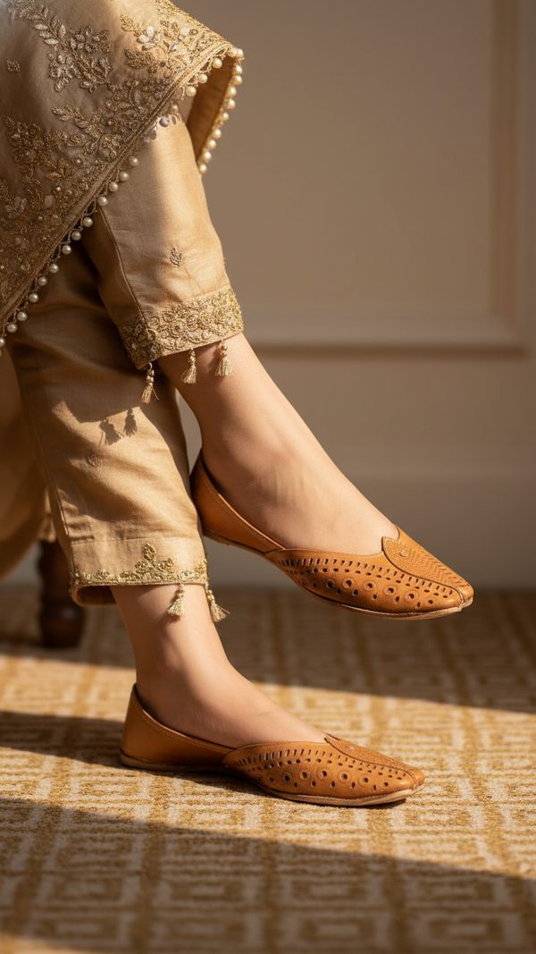 Beige Ethnic Khussa EC8666