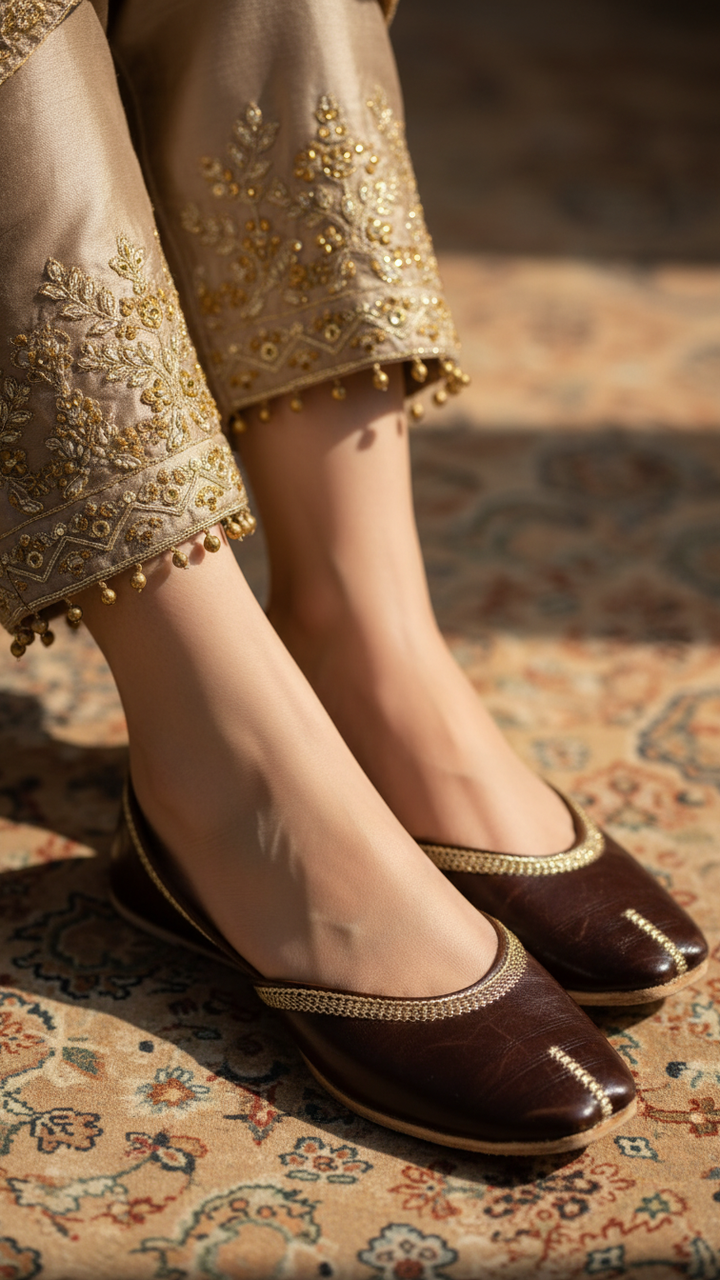 Brown Ethnic Khussa EC8667