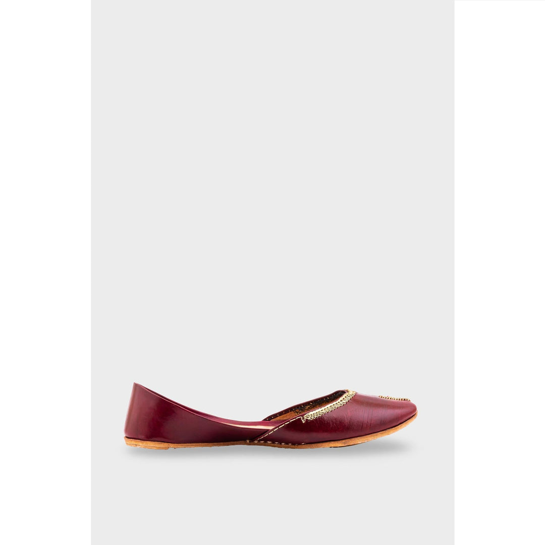 Maroon Ethnic Khussa EC8667