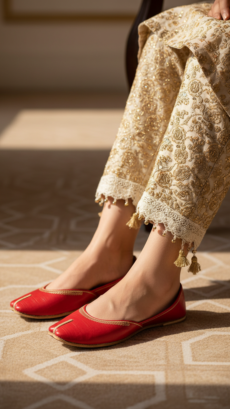 Red Ethnic Khussa EC8667