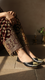 Black Leather Khussa For Women EC8676