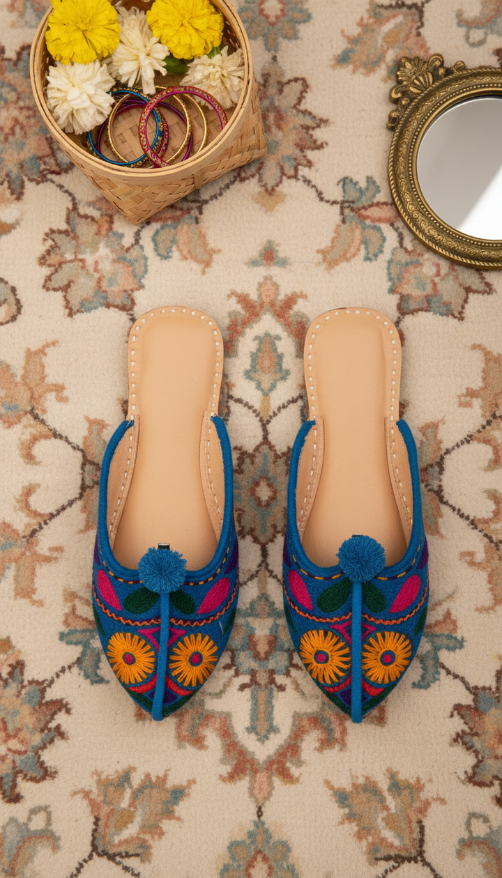 Multy Leather Khussa For Women EC8686
